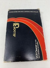 Vintage 1984 AllSop3 VHS Video Recorder Cleaner - Free Shipping