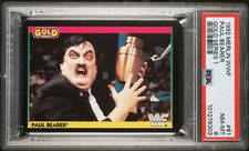 Paul Bearer 1992 Merlin WWF Gold Series 1 61 PSA NM-MT 8 POP 2 None Higher HOF
