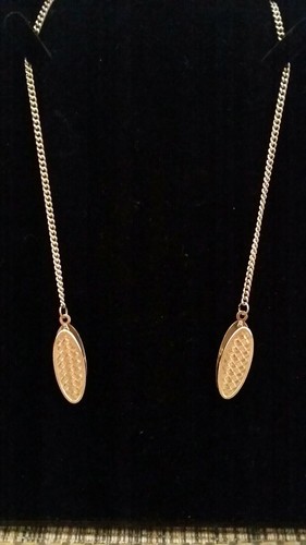 Versilberte Kette mit Clips zur Befestigung von Stoffservietten - Bild 3 von 7