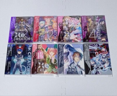 Re:CREATORS Limited Production Complete Vol.1-8 Set Blu-ray CD