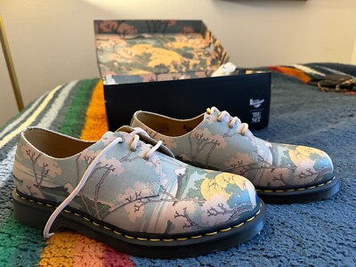 Dr Martens 1461 THE MET Leather Oxford Shoes Hokusai Fuji 