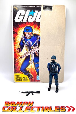 1983 GI Joe Cobra Officer v1.5 THE ENEMY w/Whole Cardback FILE