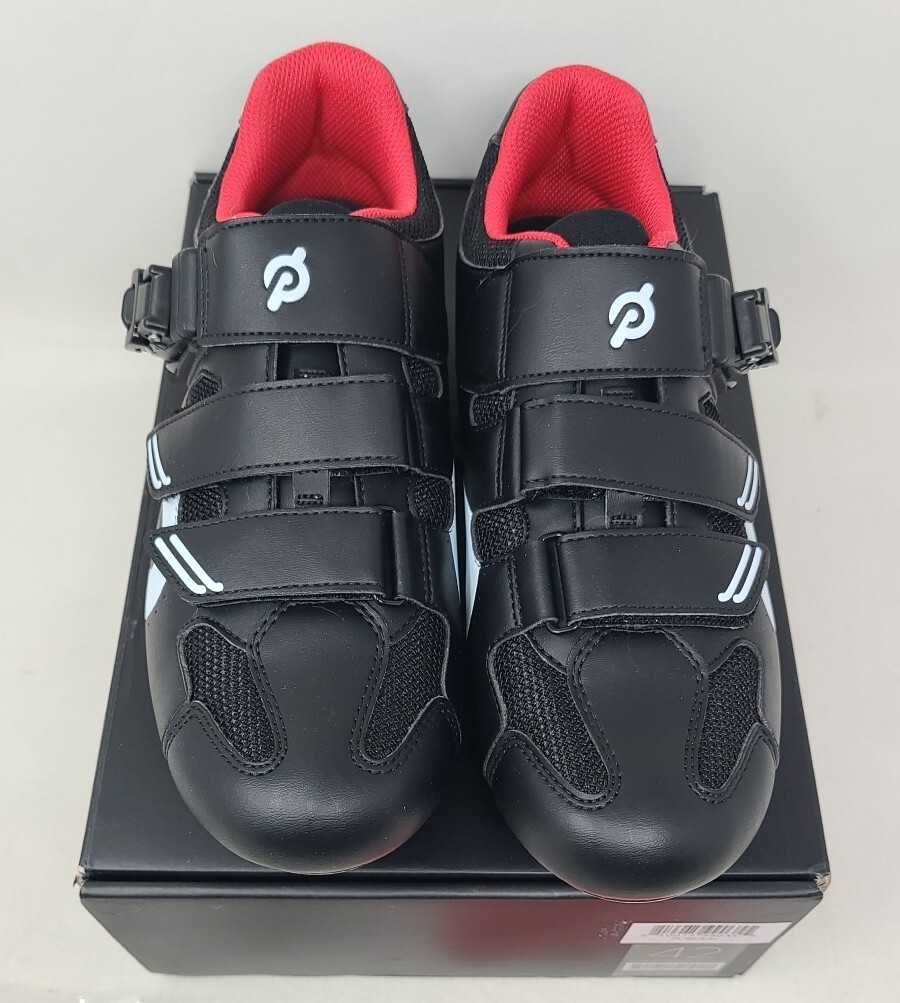 Peloton Cycling Shoes For Peloton Bike Black/Red Size 42 EUC  display picture 1