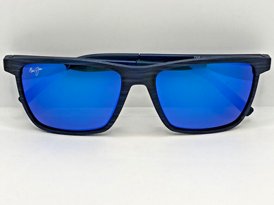 ウタウ NEW Maui Jim One Way B875-03 Sunglasses Navy / Black Stripe