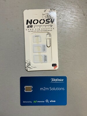 Noosy Nano to Micro Standard SIM Converter Adapter for Apple with SIM Card- 4