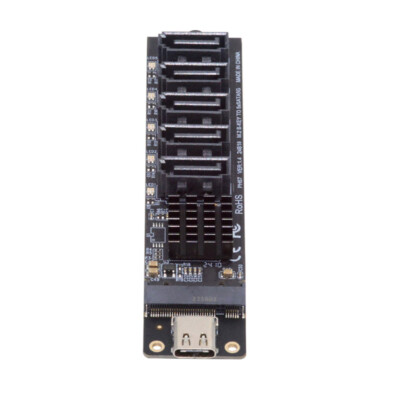 Cablecy 10Gbps USB-C Type-C to NGFF Key B+M SATA 6Gbps 5 Ports Adapter Converter
