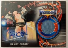 WWE Randy Orton Dual Auto Relic /10 2018 WrestleMania vs Bray Wyatt Topps Panini