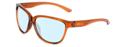 Smith Optics Monterey Damen Katzenauge Blau Licht Brille Kristall Tabak 58 MM