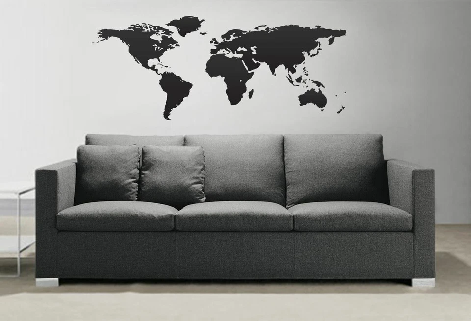 Stickerbrand World Map Vinyl Wall Decal Sticker #131 Multiple Size Map Decal. - Image 4 of 4