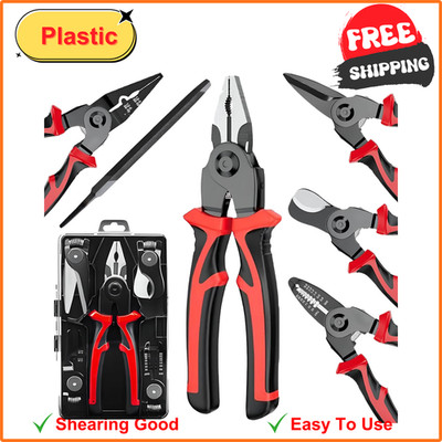 5in1 Tools Multifunctional Interchangeable Plier Set Wire Stripper Crimping