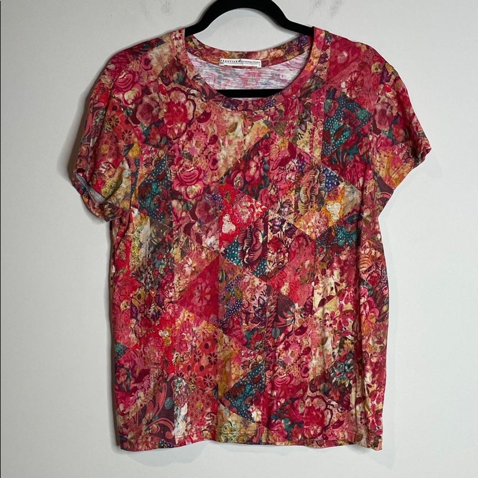 Peruvian Connection Women’s Patch Design Floral S… - image 1