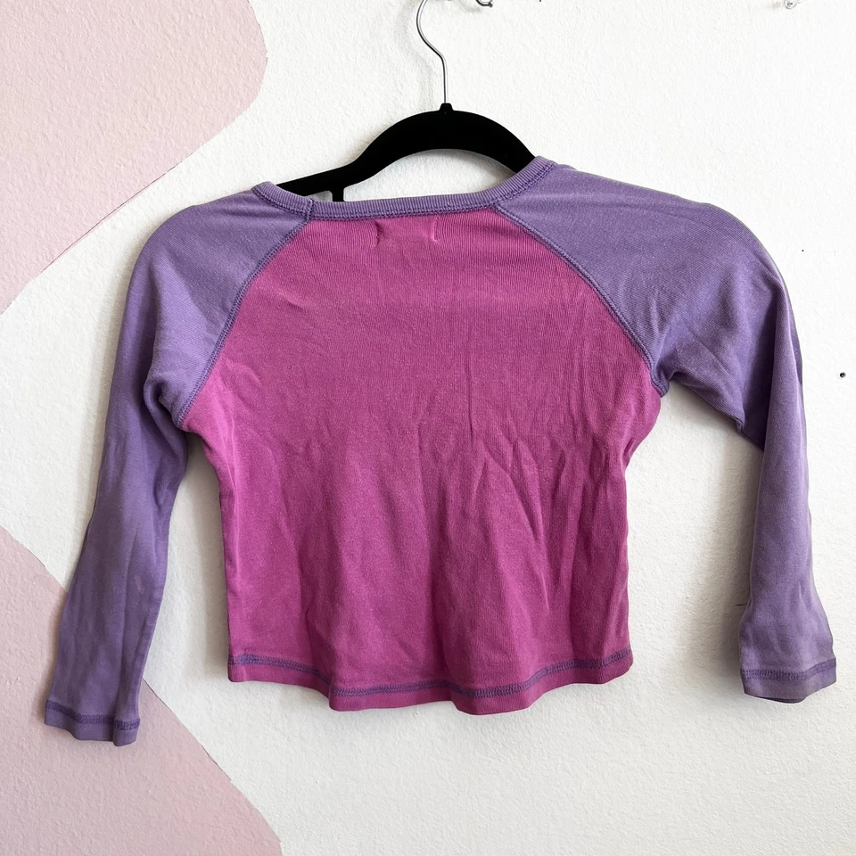 Girl's Children's Place Glittery Butterfly Long Sleeve Top Size Small 5/6 - Image 2 of 4