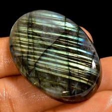 88 Ct Natural Labradorite Oval Cabochon Loose Gemstone Jewelry Making 41X26X8 mm