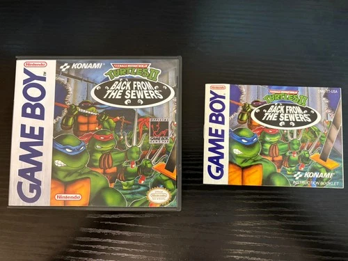 TMNT II Back From the Sewers - Gameboy - Manual Only  - Authentic - VG Cond