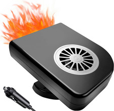 180W 12 Volt Car Heater That Plugs into Cigarette Lighter, Portable Car Defroste