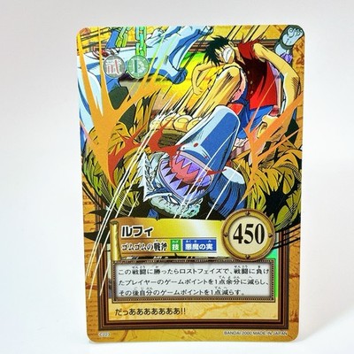 One Piece Luffy Carddass Hyper Battle C223 Holo Gomu Gomu Axe Vintage Japan