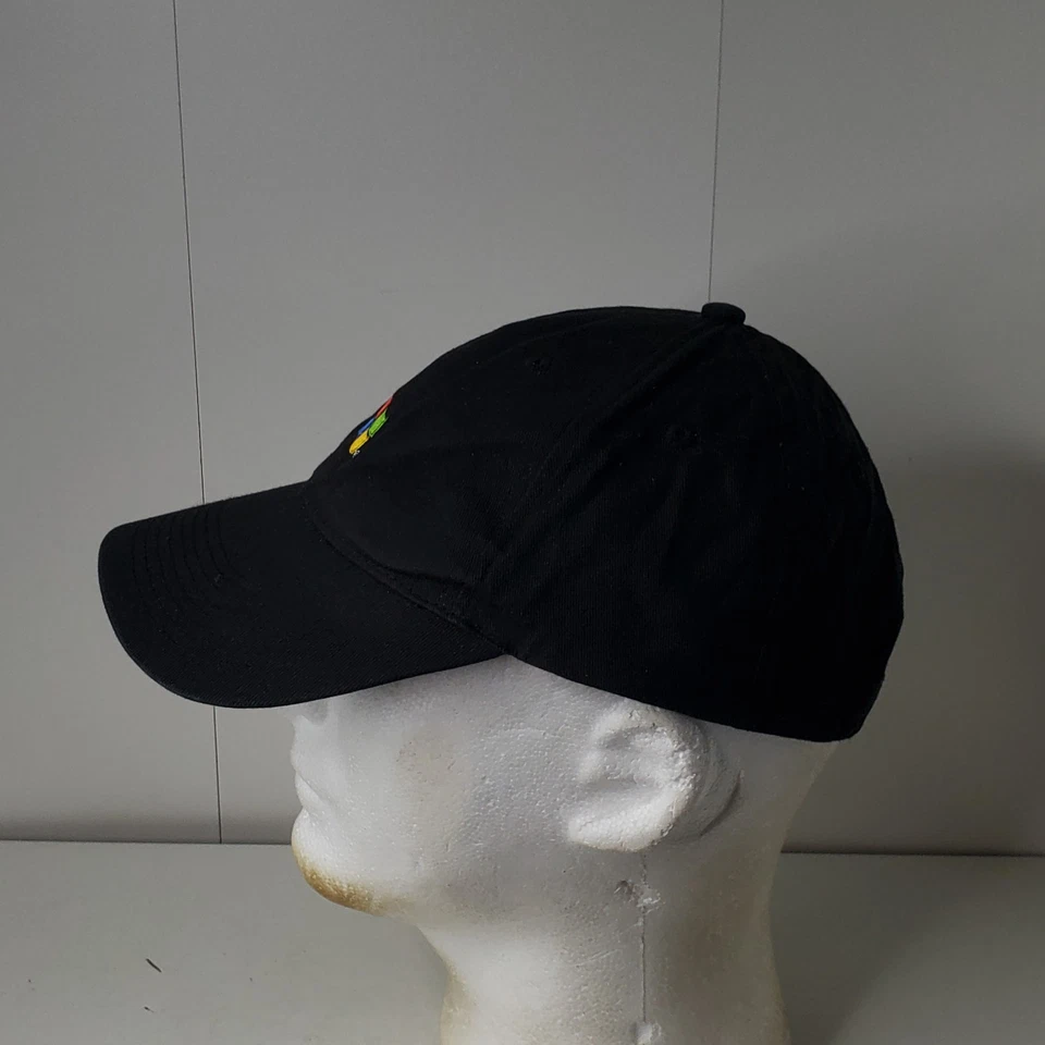 De colección Años 90 Microsoft Windows U Crew Gorra con Correa Gorra de Béisbol Universidad Universitaria Foto 4 de 4