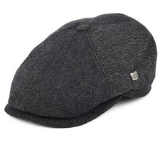 Failsworth Mens Flat Cap Hudson Mix Charcoal