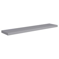 Schweberegal Wandboard HäNgeregal Wandablage Wandregal Grau 120X23,5X3,8 Cm Mdf