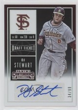 2015 Panini Contenders College Draft Ticket 34/99 DJ Stewart (Running) Auto 1u0