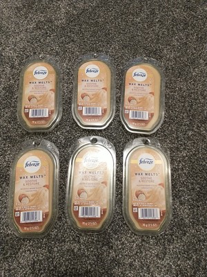 6 Febreze Soothe & Restore Wax Melts Whipped Warm Sugar & Shea Butter 