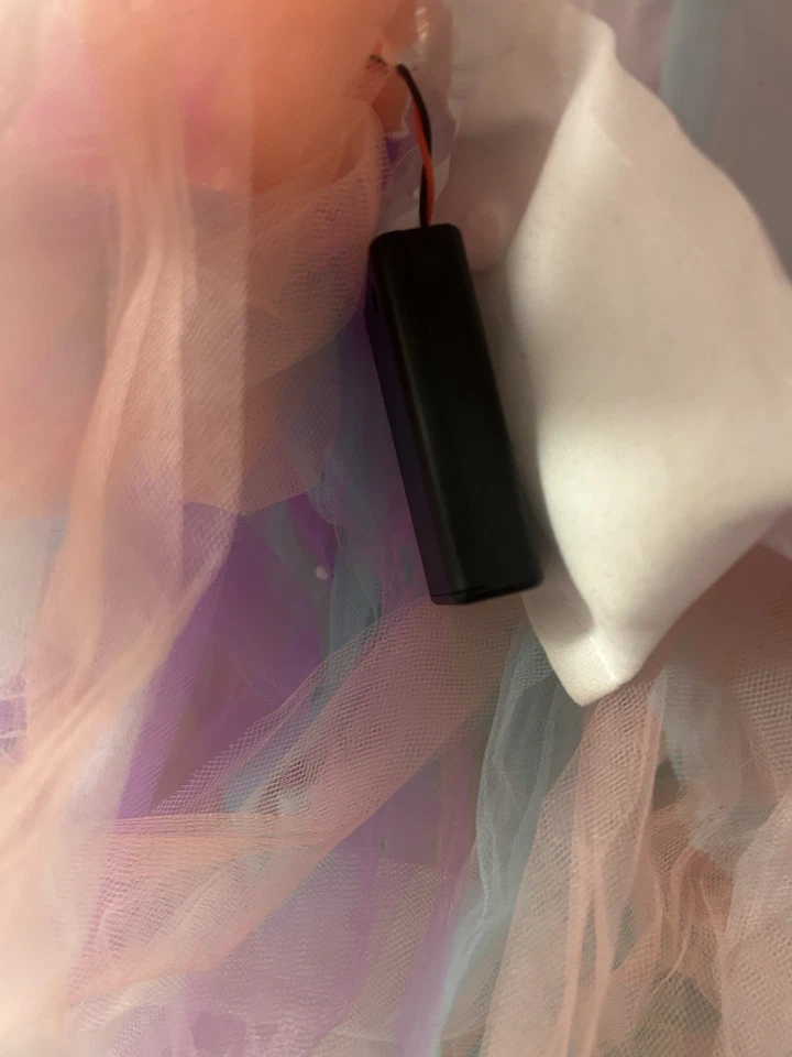 Girls' Pink Unicorn LED Costume Dress Rainbow Light-Up, 3-4T, Halloween - Image 2 of 2