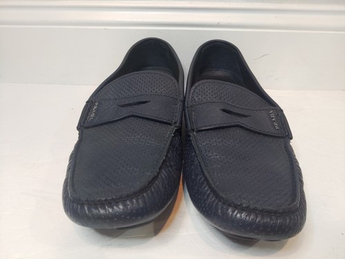 Prada Herren Marine und Rot Streifen Halbschuhe Größe 9 - Bild 3 von 7