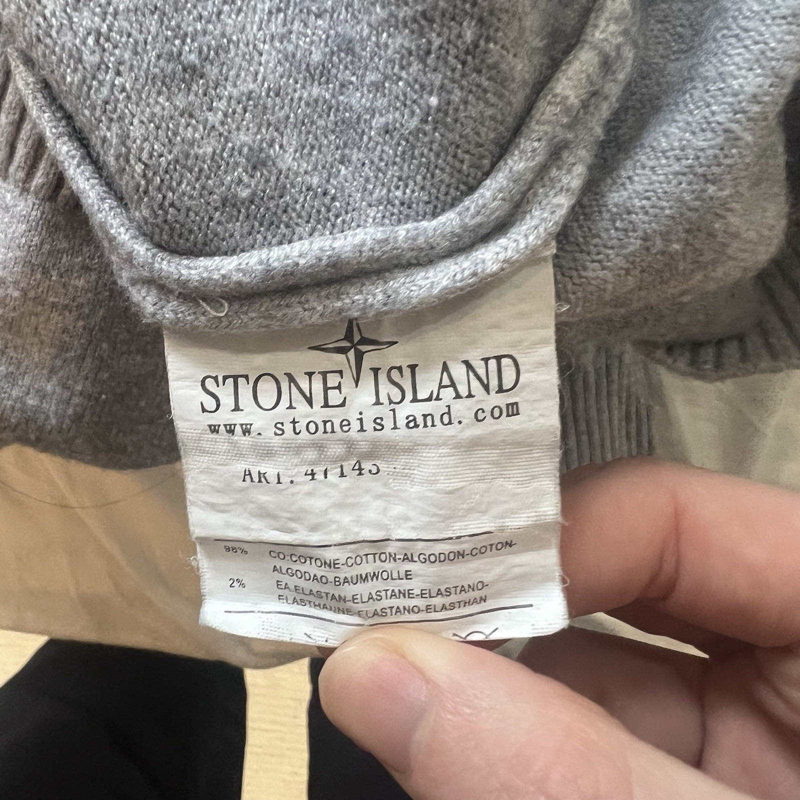 Stone Island Jumper Men’s M 1998 Autumn Winter 100percent Cotton Vintage Rare image 5