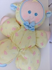 Vintage 1989 Fisher Price Slumber Babies Yellow Lamb Plush Doll