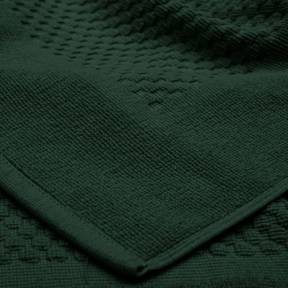 Pacote com 2 tapetes de banheiro de luxo - macios, absorventes, secagem rápida, tapetes de banheiro de algodão. - Imagem 3 de 4