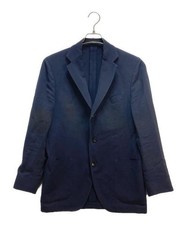 LARDINI Men's Navy Wool Blazer, Size M, Italian Tailored Jacket