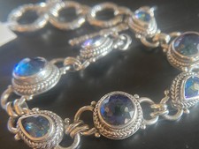 Sarda,Bali Handmade,Beautiful,Sterling & 7 Ge...
