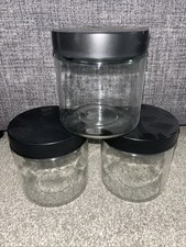 3-Pack Glass Storage Jars