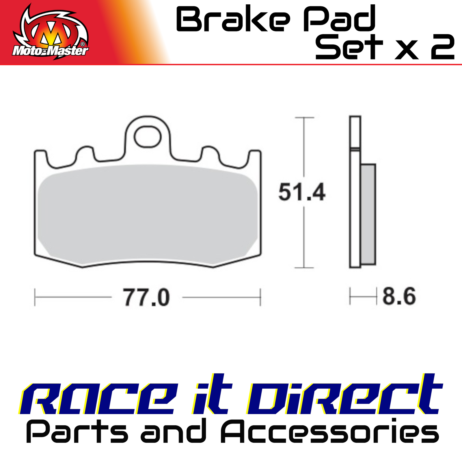 Brake Pads for BMW R 1150 GS ADVENTURE 2001 Front Sinter MotoMaster