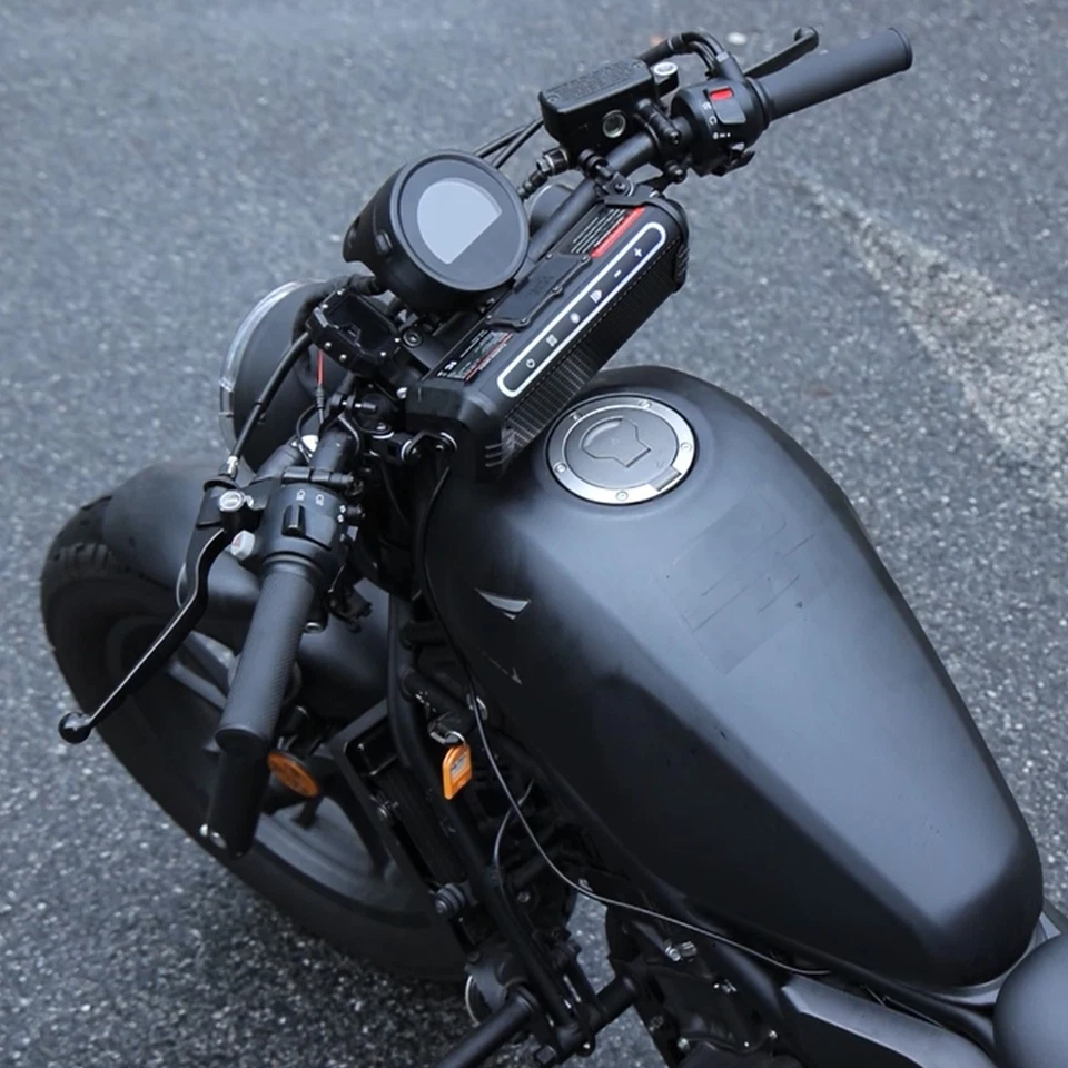 Bluetooth Motorcycle Stereo Speakers Soundbar Audio System 7/8-1.25'' Handlebar - Image 2 of 4