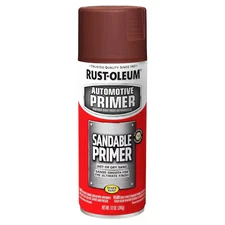 Rust-Oleum 249419 Automotive Sandable Primer Spray, Red, 12 Oz