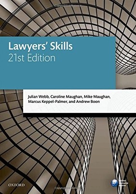 Lawyers' Skills (Legal Practice Course Manuals),Julian Webb, Car