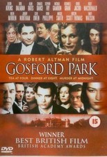 Gosford Park DVD 2001 DVD Region 2 New & Sealed