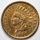 1898 Indian Head Penny Cent Extremely Fine (XF) Details