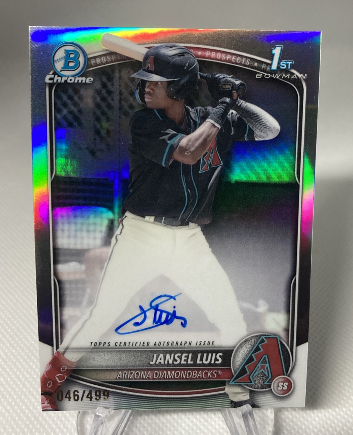 Jansel Luis 2025 Bowman Chrome 1st Auto Refractor 46/499