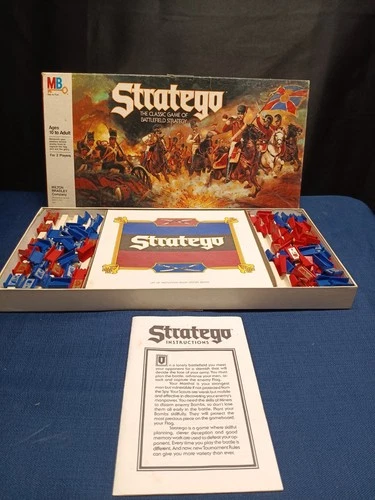 Vintage Stratego Board Game 1986 by Milton Bradley 100% Complete good shape fun