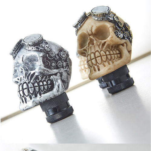  Skull Head Manual Car Gear Stick Shifter Knob Shift Lever Handle Universal - Picture 11 of 20