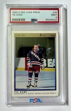 1990-91 O-Pee-Chee Premier-Tie Domi-PSA 9-ROOKIE