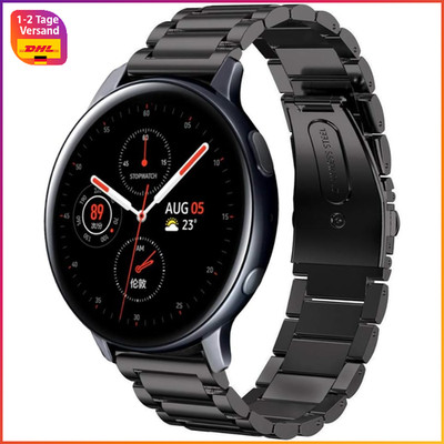 Edelstahl Metall Ersatzarmband für Samsung Galaxy Watch Active 2 40-44mm Herren