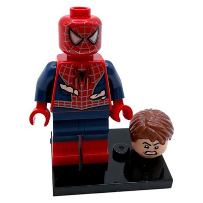 LEGO  Marvel  Spider-Man Minifigur + Peter Parker Kopf & Haare | 76321 Original