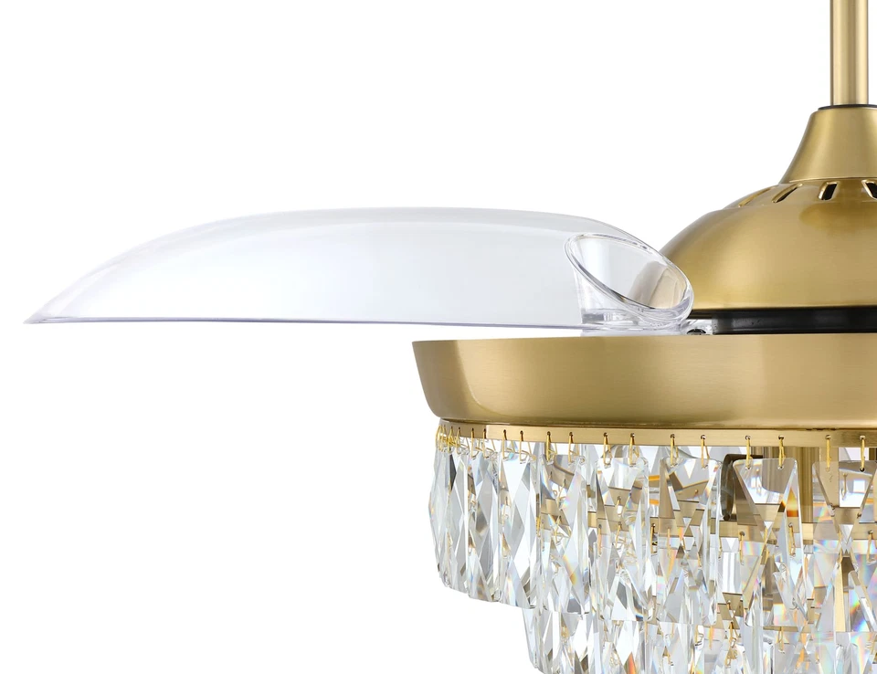 Craftmade SOF423 Sofia 42" 3 Blade Indoor Smart LED Ceiling Fan - Brass - Image 2 of 4