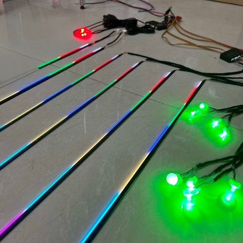 18 en 1 luces LED atmósfera ambiental RGBIC con cuentas LED completas sinfónicas para automóvil stock del Reino Unido - Imagen 2 de 17