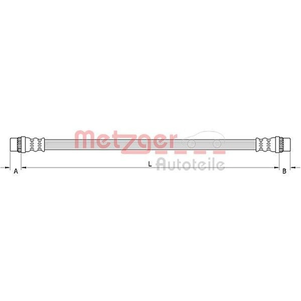 Metzger Bremsschlauch Hinten Innen Passend FüR Renault Captur Clio | 4111586-image