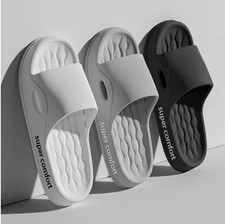 Mens Ladies Sliders Extra Soft Anti-Slip Comfy Cloud Pool Slippers Sandals UK
