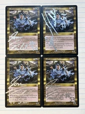 4x SIGNED & NUMBERED JON FINKEL SHADOWMAGE INFILTRATOR ODYSSEY MTG MAGIC VINTAGE